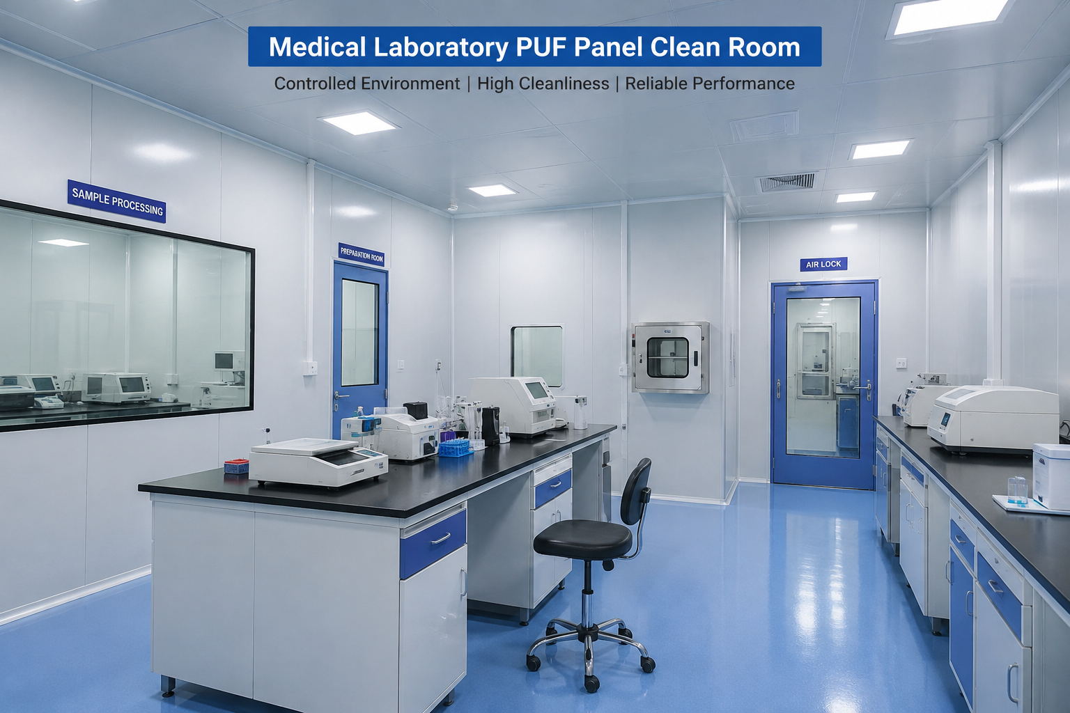 Medical Laboratory PUF Panel Clean Room